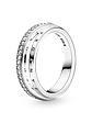 Anillo de Pavé Banda Triple - Estilo Pandora - Miniatura 1
