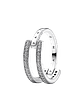 Anillo Doble Banda Logo y Pavé - Estilo Pandora - Miniatura 1