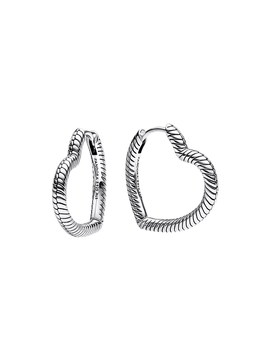 Aros de Corazón Serpiente para Charm - Estilo Pandora 1
