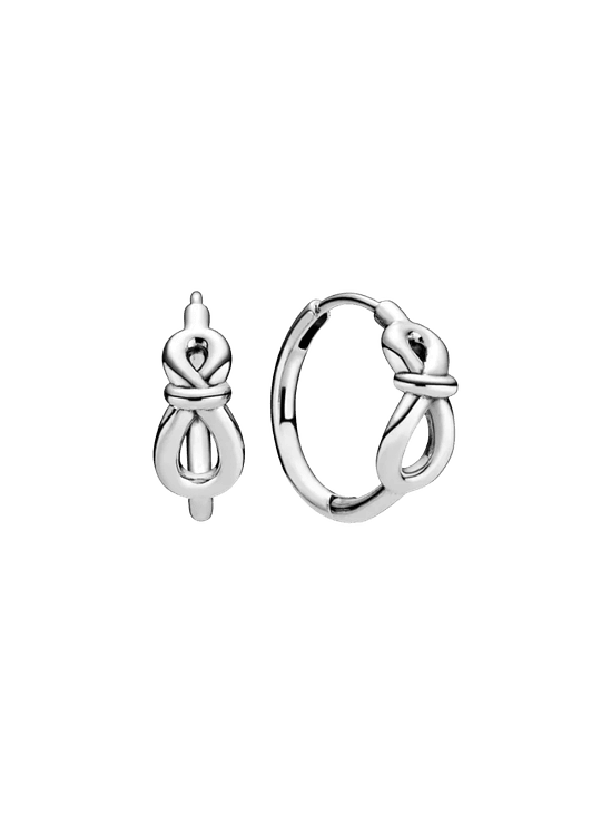 Aros con Nudo Infinito - Estilo Pandora 1