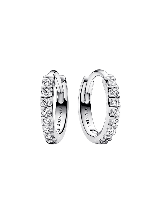 Aros Abrazo Brillantes - Estilo Pandora 1