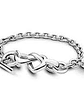 Pulsera Corazones Entrelazados Broche T - Estilo Pandora - Miniatura 1