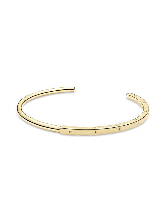 Brazalete Rígido I-D Pandora Signature Recubrimiento en Oro - Estilo Pandora 1