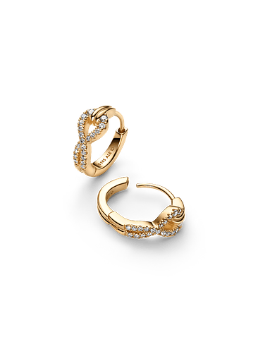 Aros Infinito con Pavé - Estilo Pandora  2