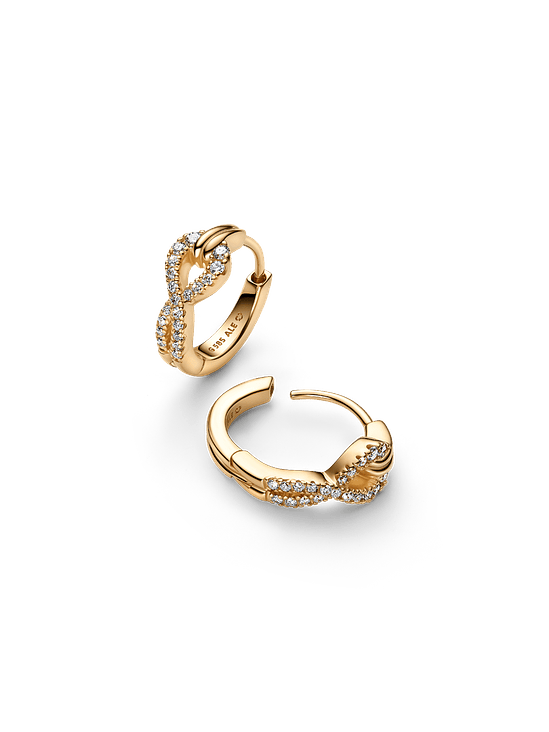 Aros Infinito con Pavé - Estilo Pandora  2