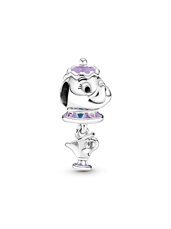 Charm Colgante Sra. Potts y Chip La Bella y La Bestia de Disney - Estilo Pandora 1