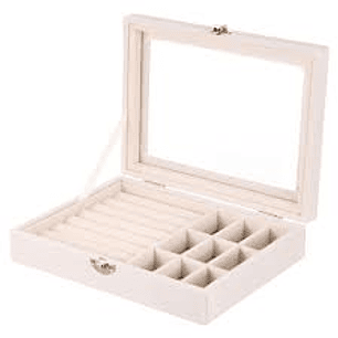 Joyero Organizador Beige