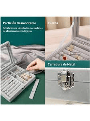 Joyero Organizador Beige 3