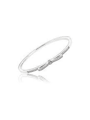 Pulsera Rígida Lazo Deslumbrante - Estilo Pandora 2