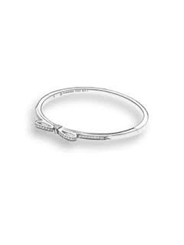 Pulsera Rígida Lazo Deslumbrante - Estilo Pandora 1
