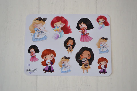 T 115 Princesas Disney Mascotas