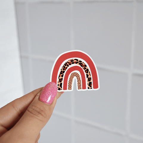 Sticker Arcoiris Animal Print