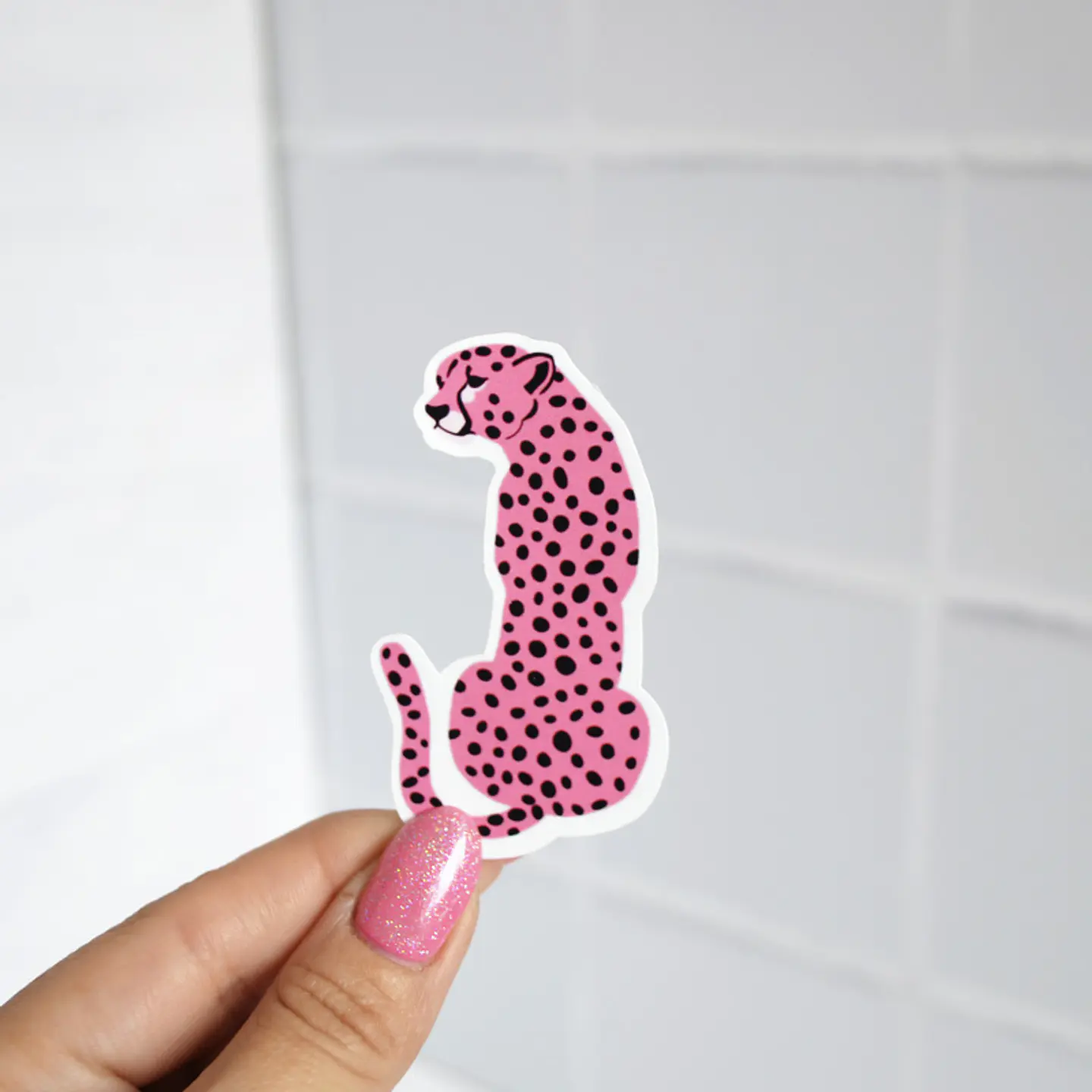 Sticker Cheetah Rosada 1
