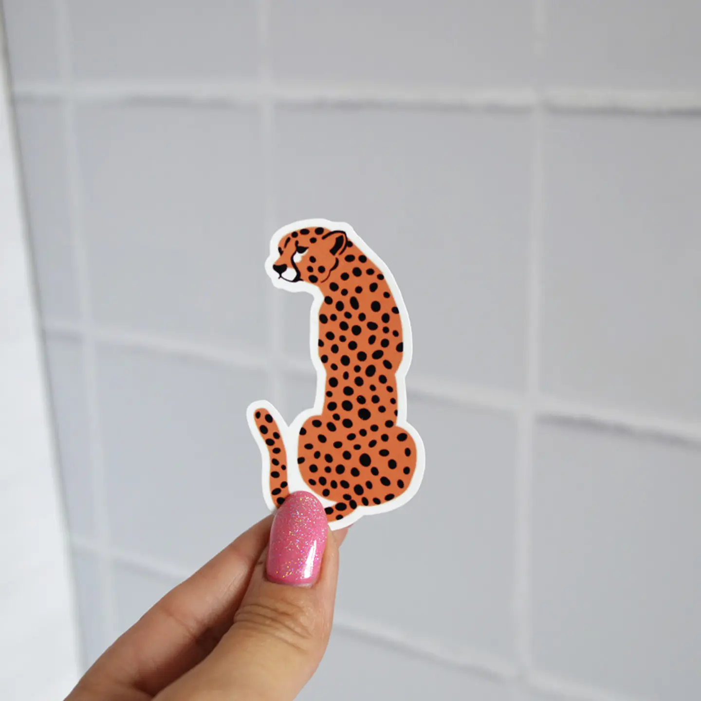 Sticker Cheetah Naranjo 1