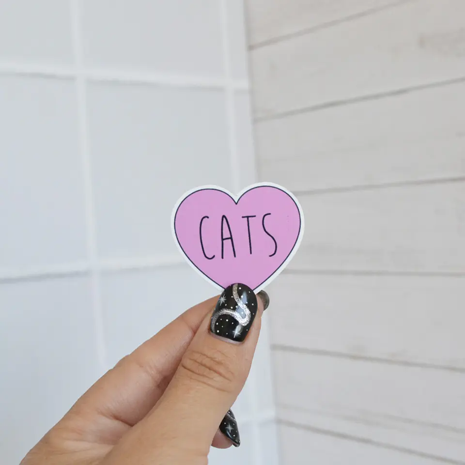 Sticker Cats Corazón  1