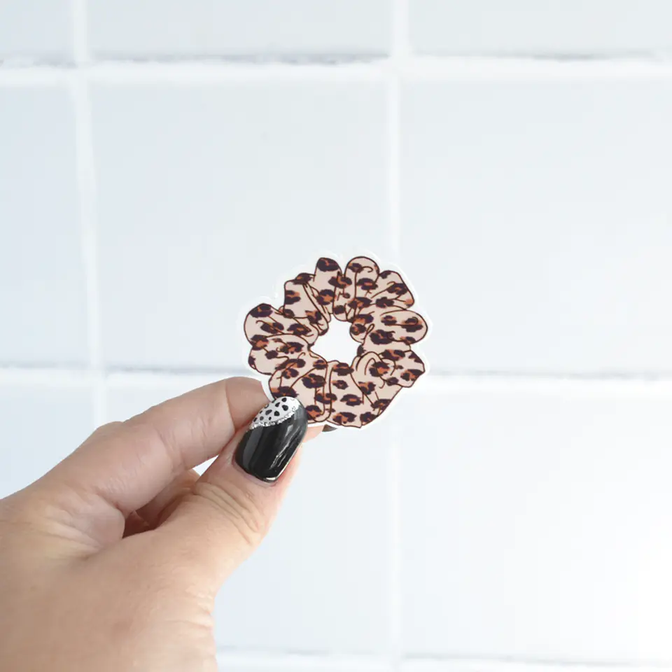 Sticker Scrunchie Animal Print 1