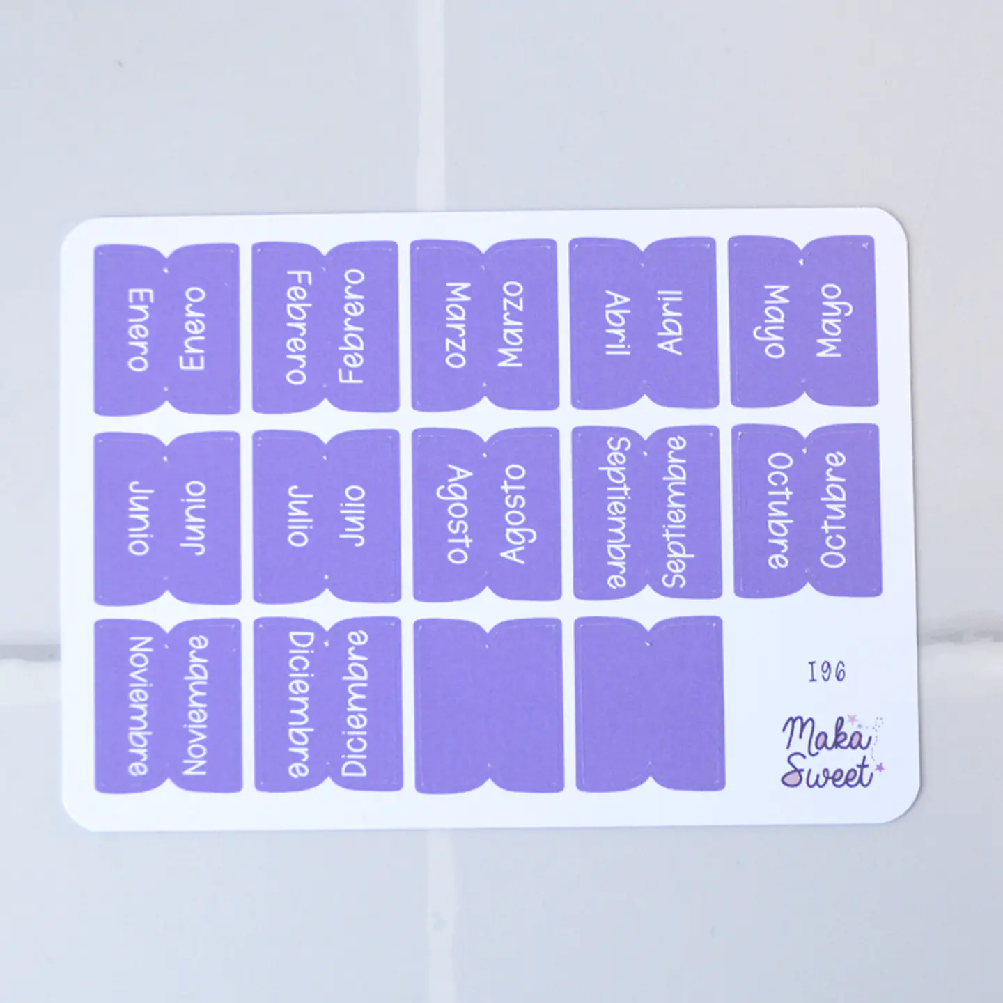 i 97 Marcadores Meses Morado 1
