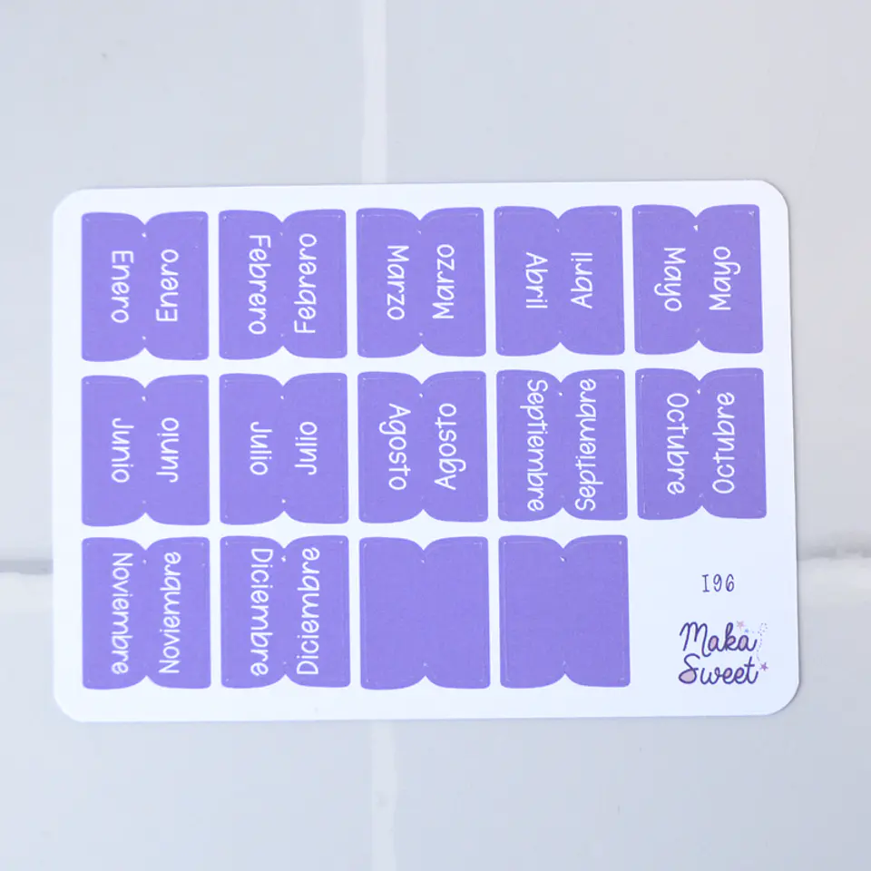i 97 Marcadores Meses Morado 1