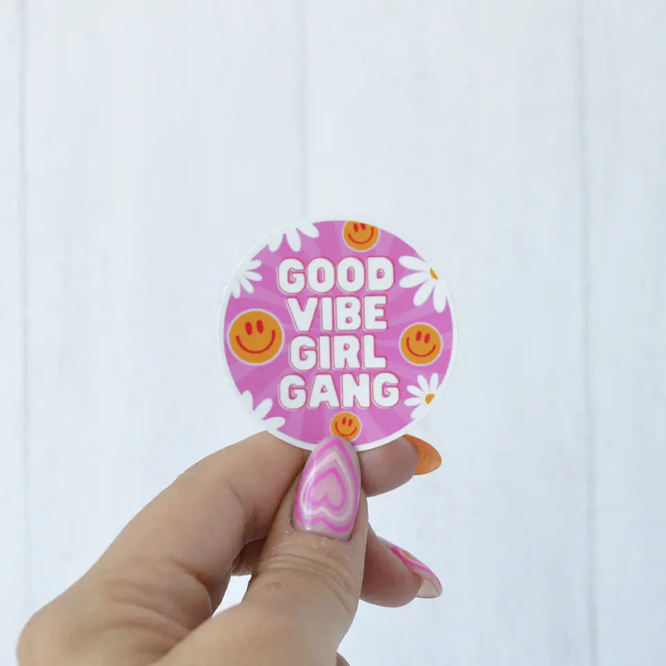 Sticker Good Vibe Girl Gang  1