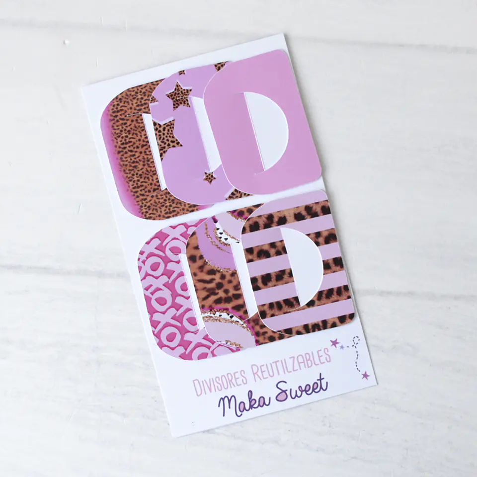 Divisores Reutilizables Pink Cheetah 1