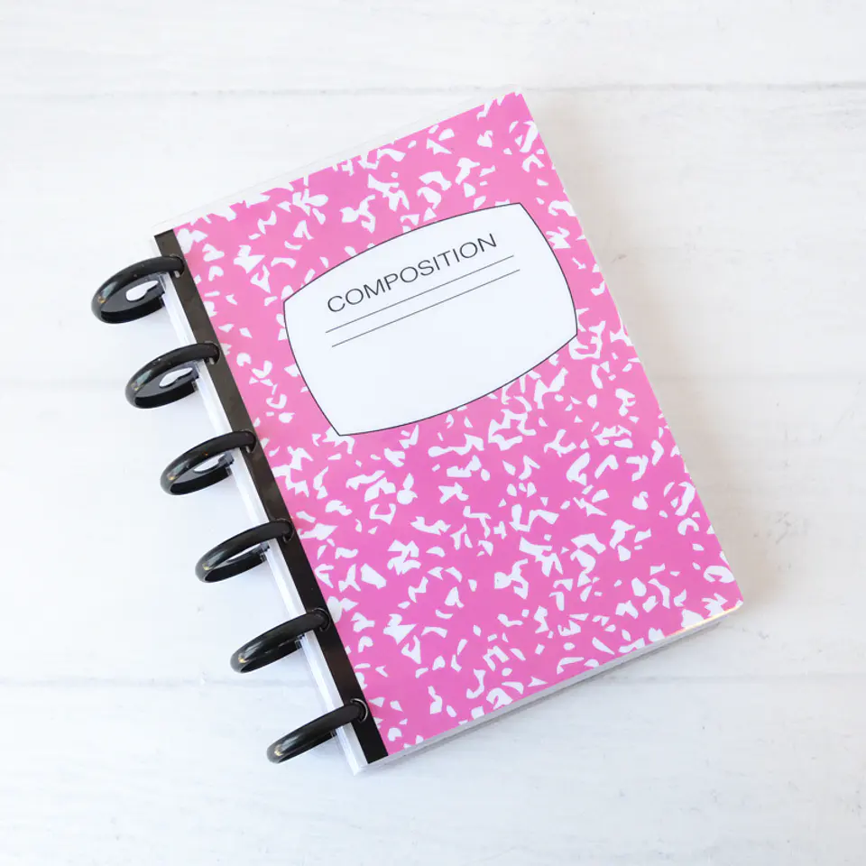 Cuaderno Composición Rosado a6 1