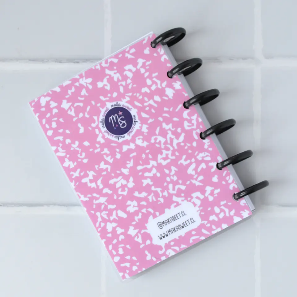 Cuaderno Composición Rosa pastel a6 2