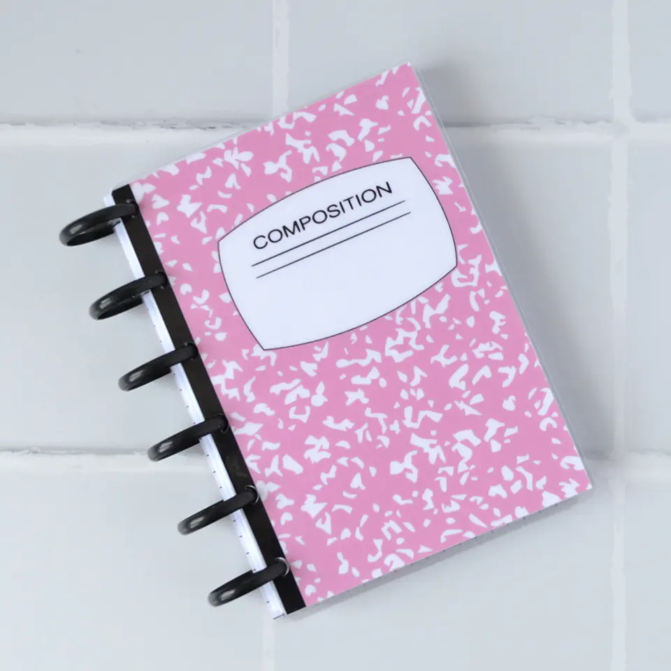 Cuaderno Composición Rosa pastel a6 1