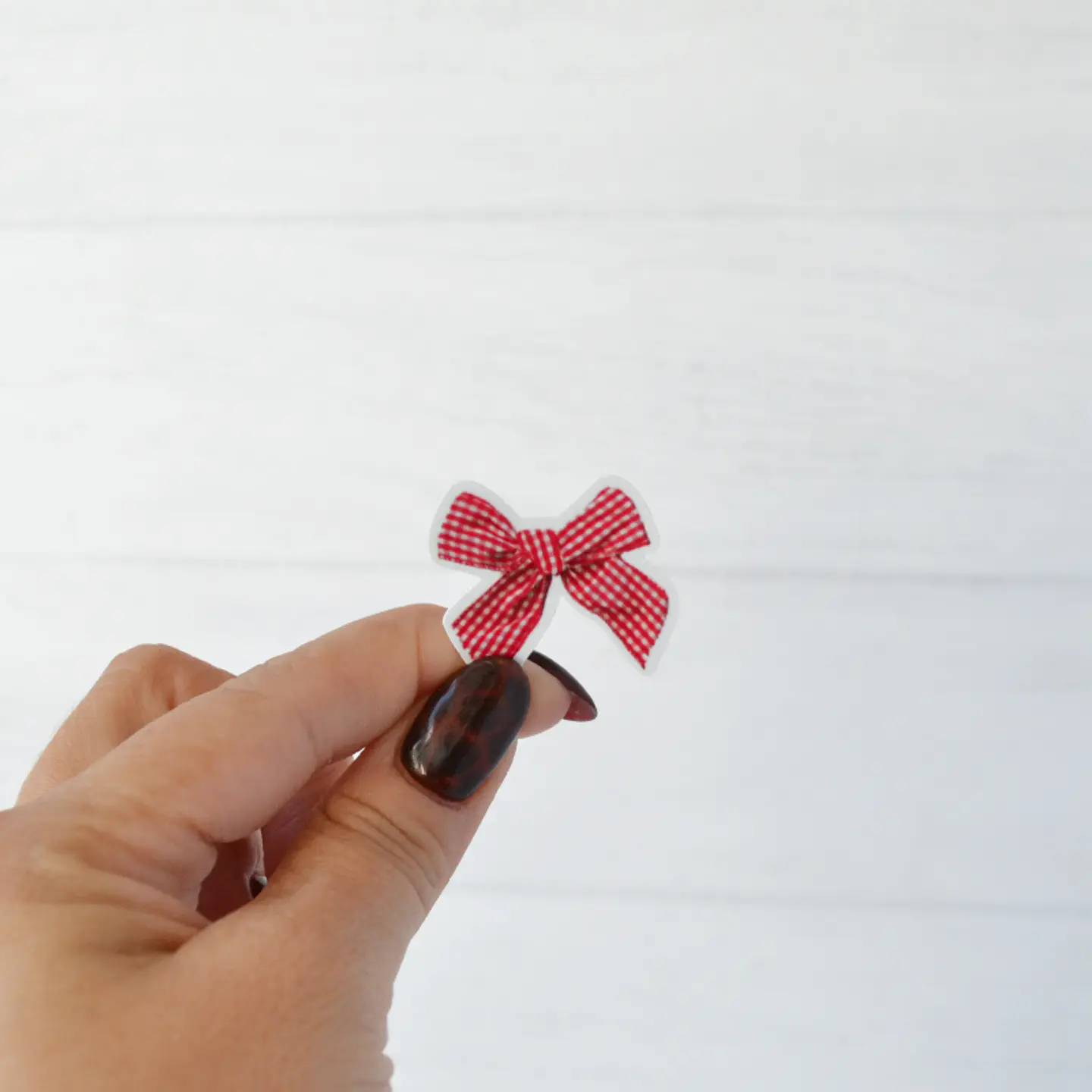 Bow rojo cuadrillé 1