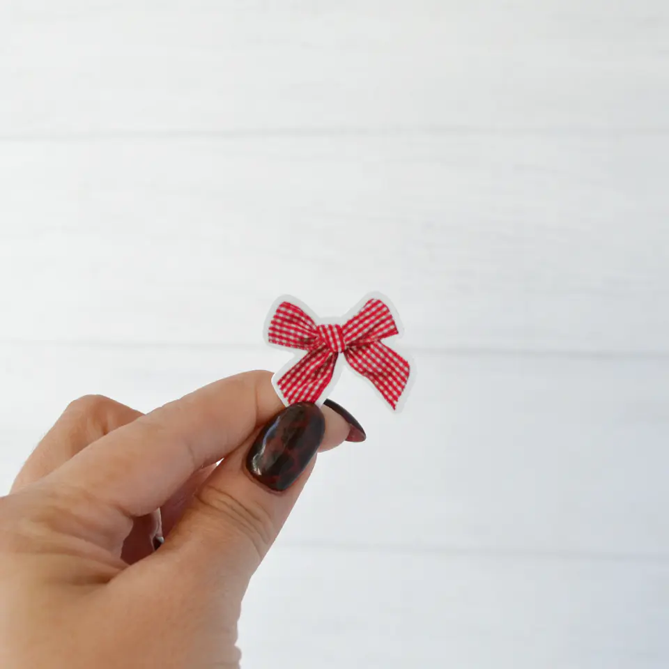 Bow rojo cuadrillé 1