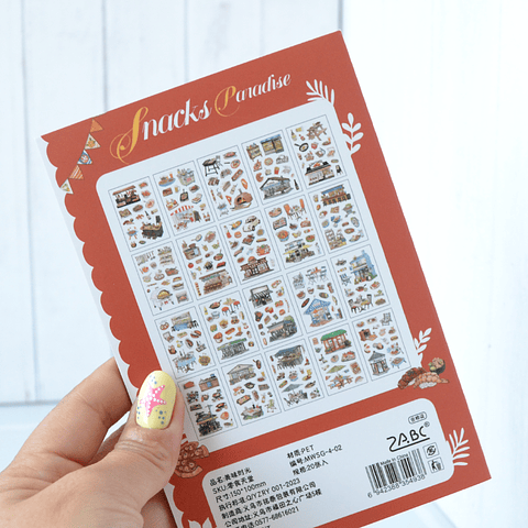 Stickers Snack Paradise
