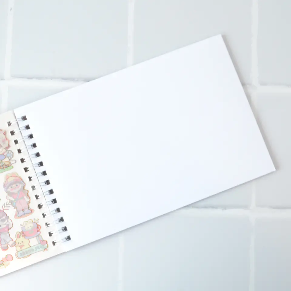 Libro para pegar Stickers Celeste 3