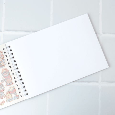 Libro para pegar Stickers Lila