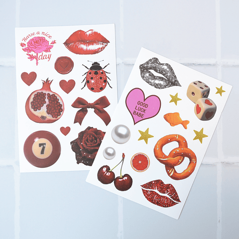 Set Stickers Glam
