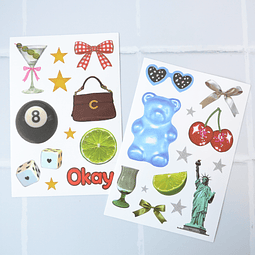 Set Stickers Cherry