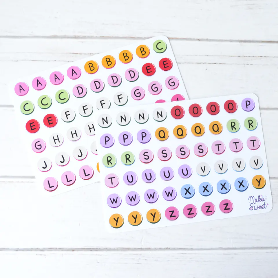 Letras Beads colores 1