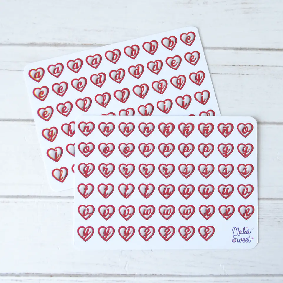 Letras Corazones 1