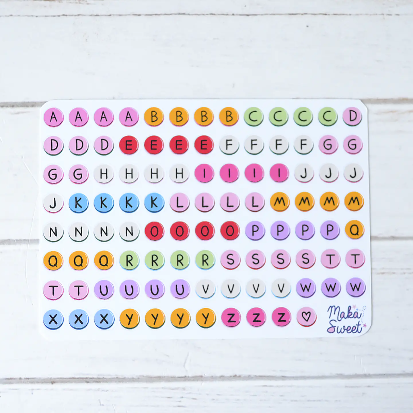 Letras Beads colores mini  1