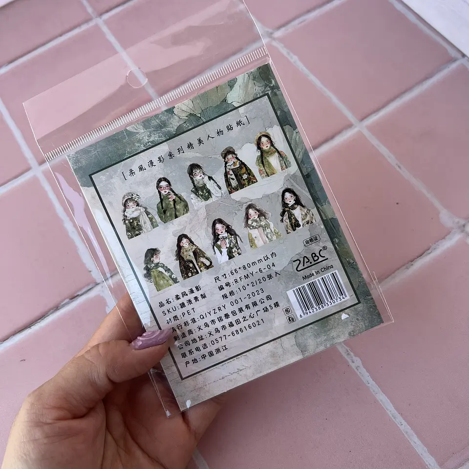 Stickers Niñas Candied Green  2