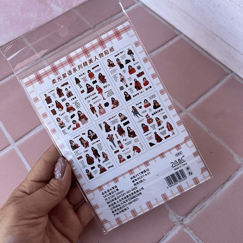 Stickers Niña Ruby Blush 