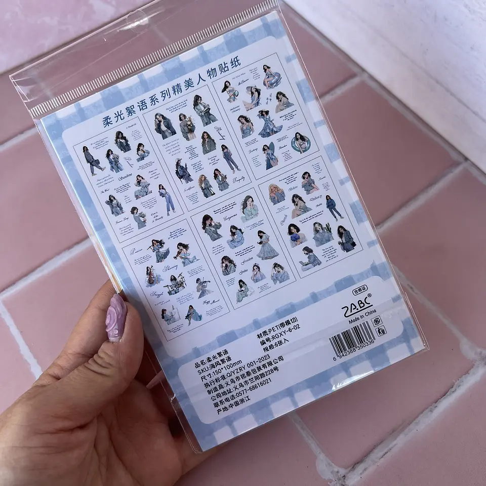 Stickers Niñas Azure Hush  2