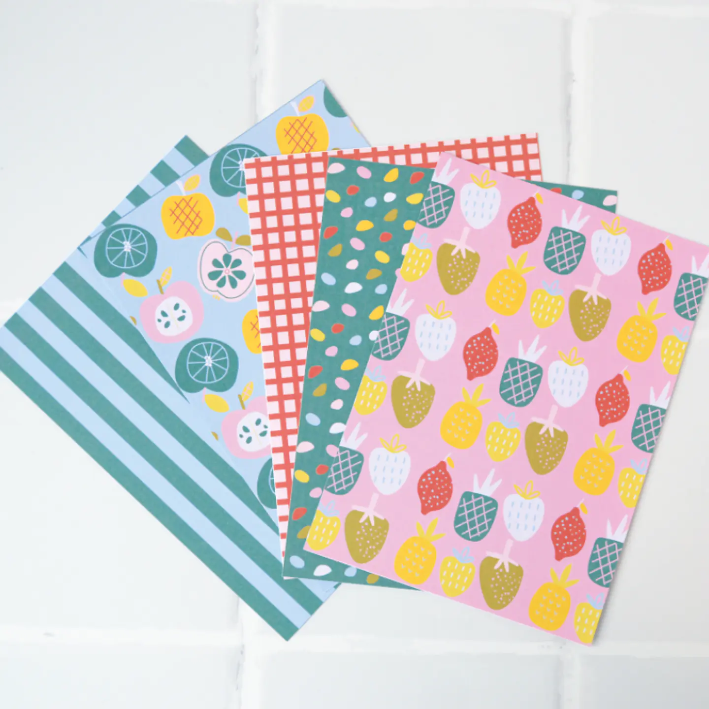 Papelitos Retro Frutas 2