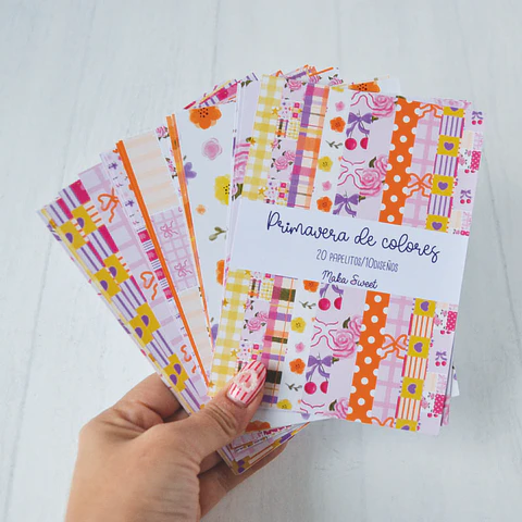 Papelitos Primavera de colores