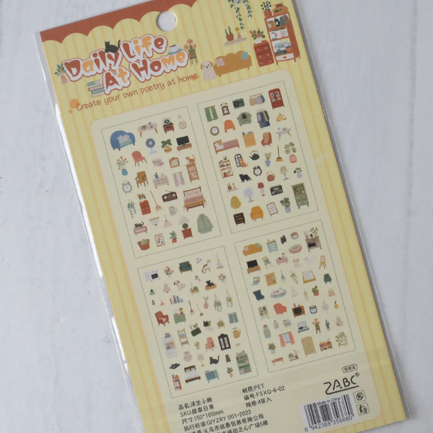 Stickers Daily life at home 2
