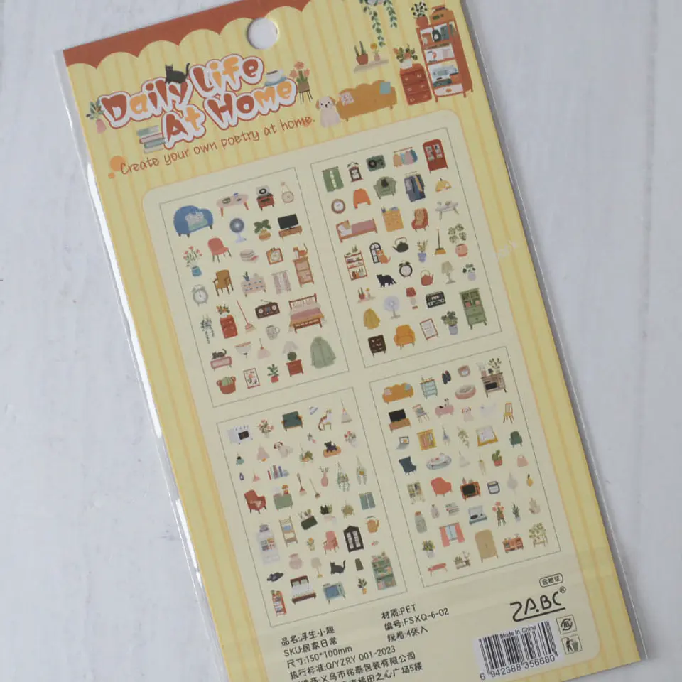 Stickers Daily life at home 2