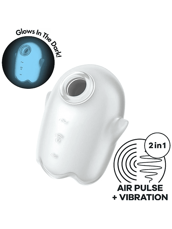 Vibrador con Pulso de Aire Glowing Ghost Satisfyer 5