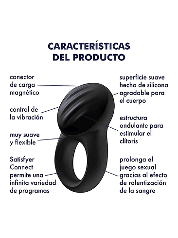 Anillo Vibrador Bluetooth Satisfyer Signet Ring 5