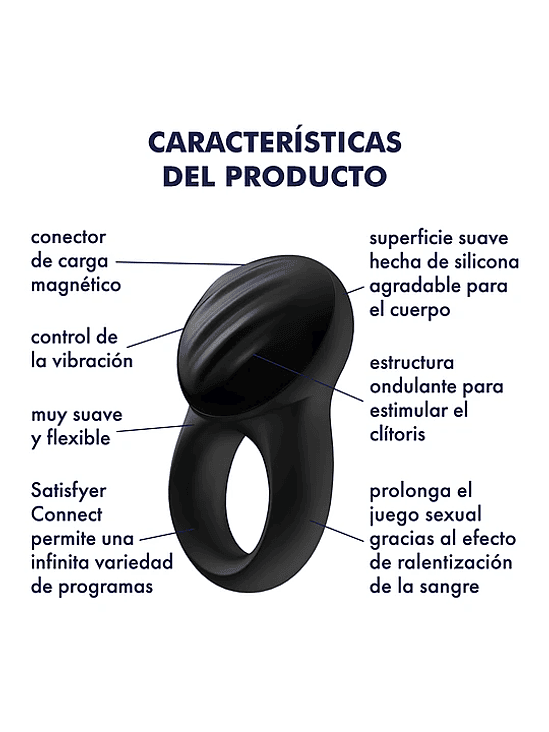 Anillo Vibrador Bluetooth Satisfyer Signet Ring 5