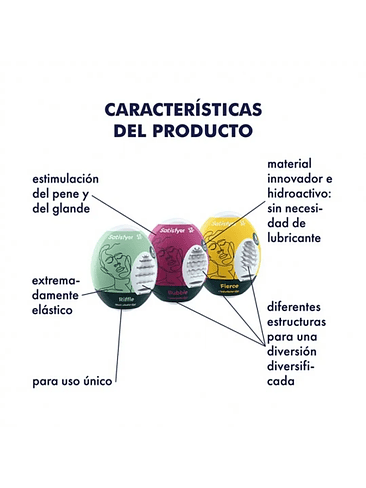 Huevo Masturbador Satisfyer Modelos surtidos 3