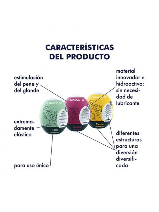 Huevo Masturbador Satisfyer Modelos surtidos 3