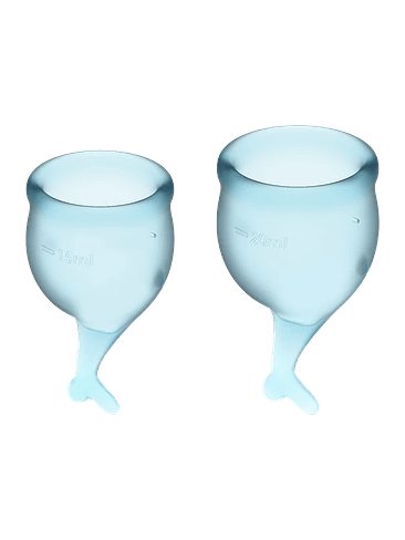 Set de 2 copas menstruales Satisfyer Feel Secure 2
